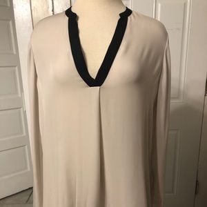 Long sleeve, silk Vince top